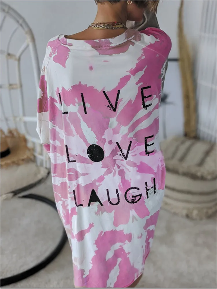

Individual Women's Print street wear round collar irregular hoodie Spring and Autumn Women's hip hop skateboard top