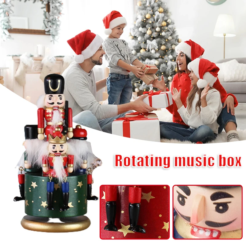 

Деревянная музыкальная шкатулка ручной росписи для дома, гостиной, спальни