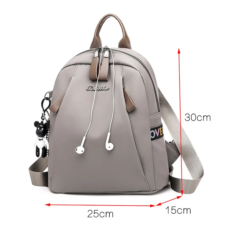 2021 New Women Backpack High Quality Oxford Cloth School Bags for Teenager Girls Fashion Solid Lady Shoulder Bag |