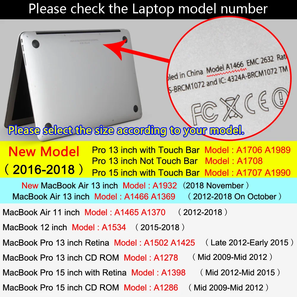 Crystal Transparent Hard Case Protect For Macbook Air Retina Pro 13 15 with/out Touch Bar A1706 A1990 AIR 2018 A1932 | Компьютеры и