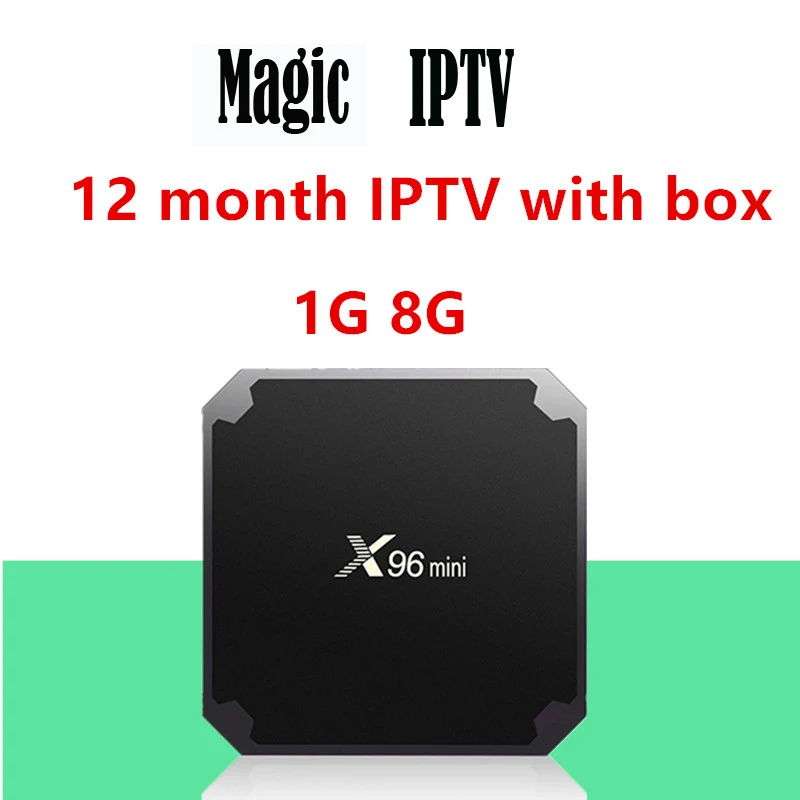 X96Mini Android tv Box 1 год французский IP tv M3U подписка Франция Италия арабский Бельгия Испания Швеция Португалия Smart IP tv Box - Цвет: 1G 8G With12M IPTV