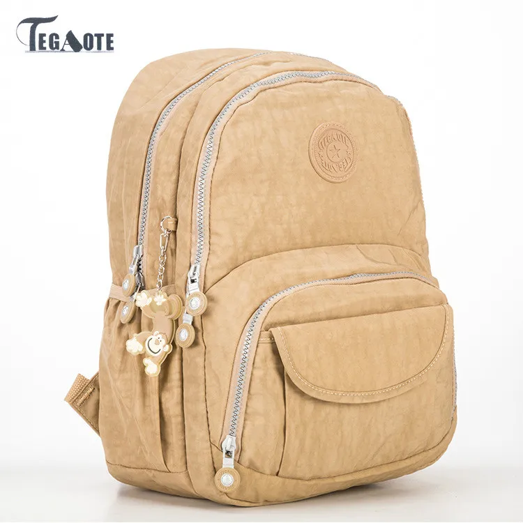 TEGAOTE женский рюкзак школьные сумки для девочек подростков нейлоновый на молнии с