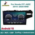 Автомагнитола 9 дюймов для Honda FIT JAZZ 2014 -2020 RHD Android 10 Carplay Auto 4G Sim WiFi DSP RDS автомобильный радиоприемник стерео Мультимедийный видеоплеер GPS 2Din