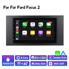 Автомобильный мультимедийный видеоплеер Android 10,0 для Ford Focus 23 mk2 Mondeo 4 Kuga Fiesta Transit Connect S-C MAX GPS навигация DSP
