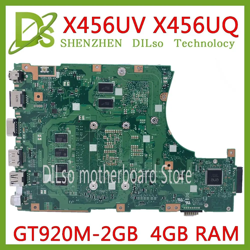 KEFU X456UV Motherboard For ASUS X456U X456UJ X456UQ X456UB X456UF Laptop i7-6500U GT920M DDR4 4GB original Test | Компьютеры и офис