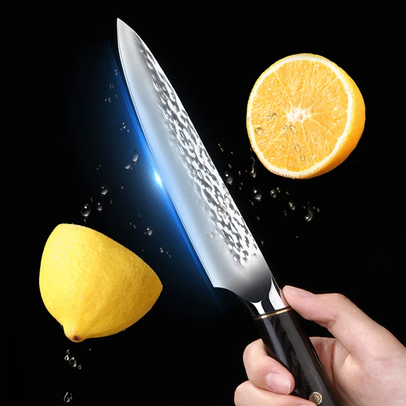 Cuchillo de pelar fruta de acero inoxidable, utensilio de cocina para el hogar y dormitorio, de doble uso, con mango de madera, universal-0