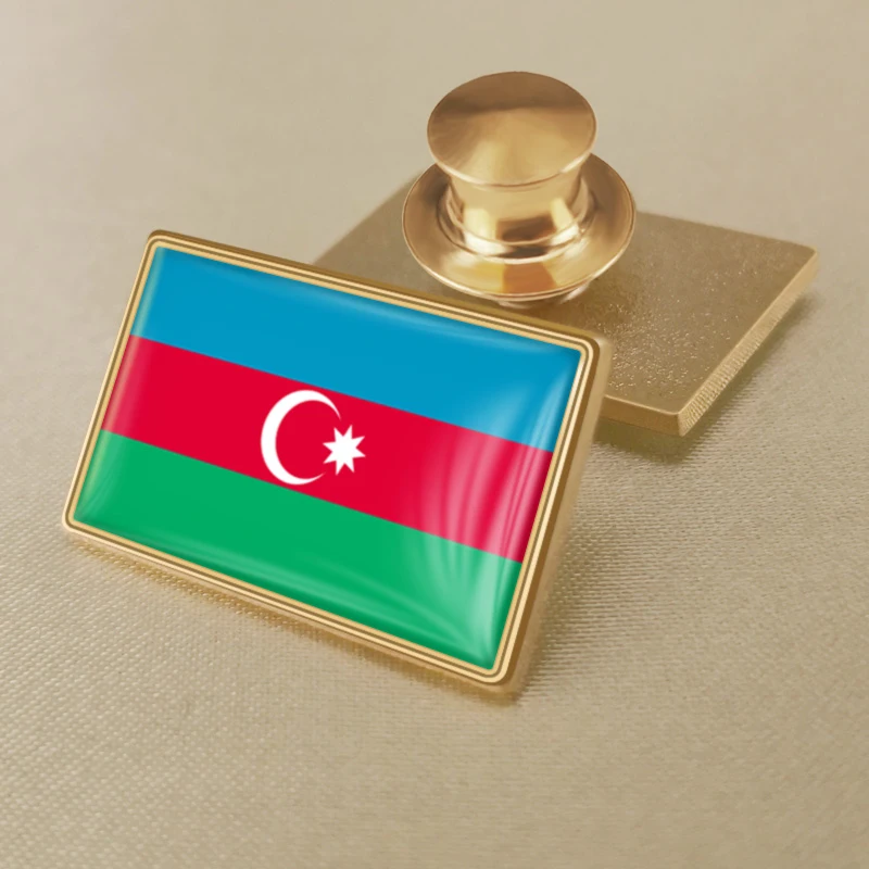 Герб Азербайджана карта флаг национальный герб брошь значки нагрудные знаки |