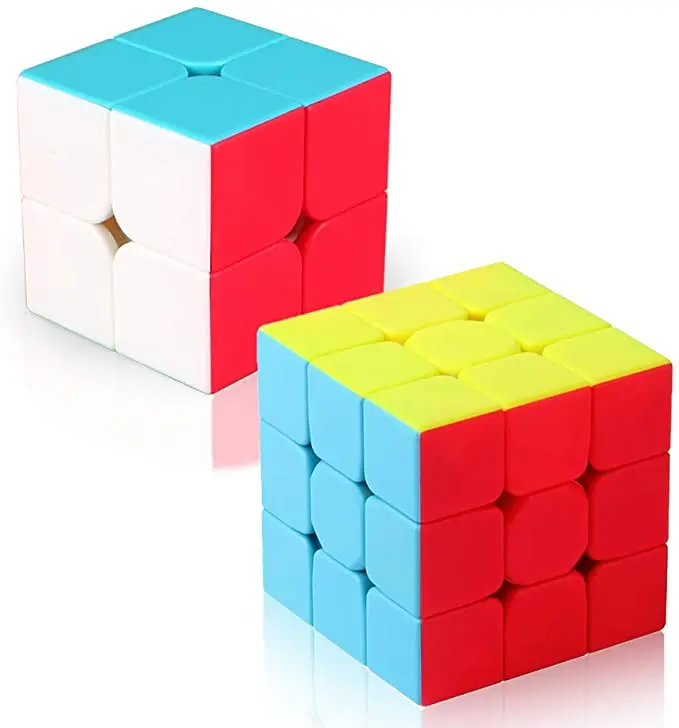 Набор скоростных кубиков без наклеек набор магических 2x2x2 3x3x3 матовый кубик