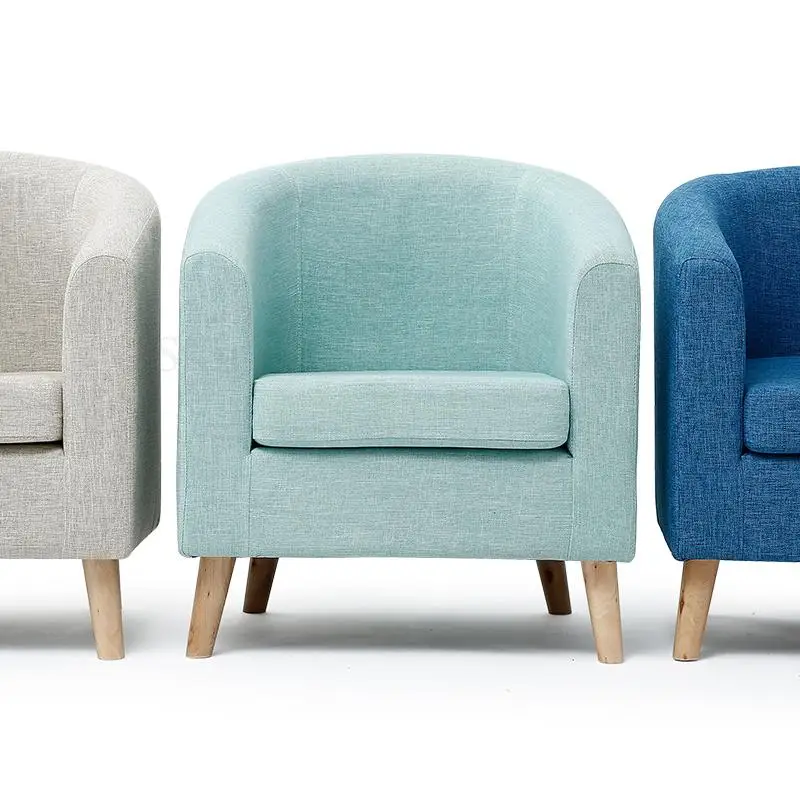 Скандинавская ткань одинарный ленивый диван стул для Интернет кафе кресло