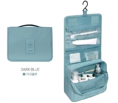 Light blue Многофункциональная подвесная сумка для вещей Водонепроницаемая портативная косметичка сумочка для туалетных принадлежностей сумка для путешествий аксессуары - Цвет: Light blue