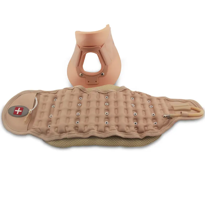 Надувной шейный ошейник массажер для шеи и приспособление коррекции