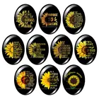 Новый Подсолнух буквы Любовь слова Овальный 10 шт 13x1 8 мм18x2 5 мм30x40 мм фото стекло кабошон демонстрация плоская задняя часть ювелирных изделий результаты