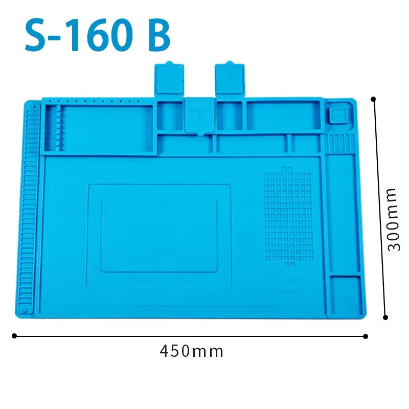 

1PCS Magnetic Heat Insulation Working Repair Pad Anti-Static Heat-Resistant Maintenance Mat Silicon Soldering Mat Phone Repair