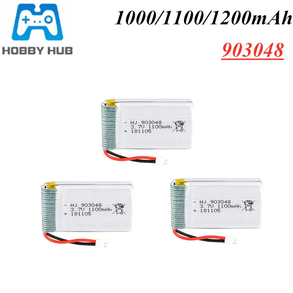 3,7 V 1000 мАч/1100 мАч/1200mAh литий-полимерный Батарея для H11D H11C пульт дистанционного управления автомобиля вертолета самолета батареи 3,7 v 903048