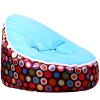 levmoon beanbag bean bag chair kids bed for sleeping portable folding child seat sofa zac without the filler