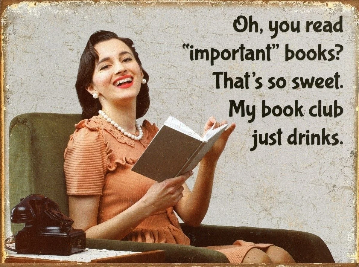 

New Popular The Importance of Reading Book Club Metal Tin Sign Wall Painting