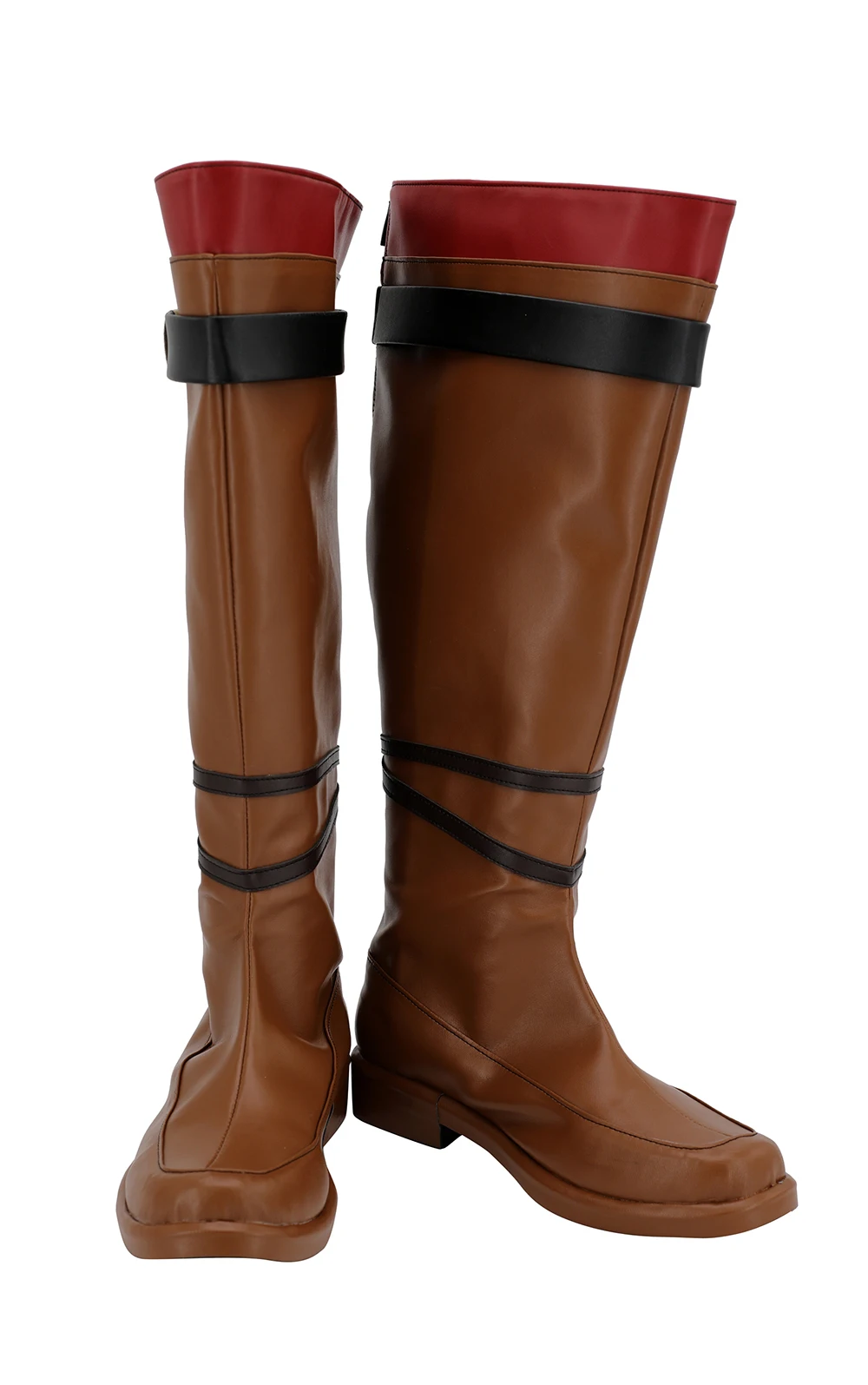 Fire Emblem: The Blazing Blade Canas Cosplay Boots Brown Leather Shoes Custom Made Any Size | Тематическая одежда и