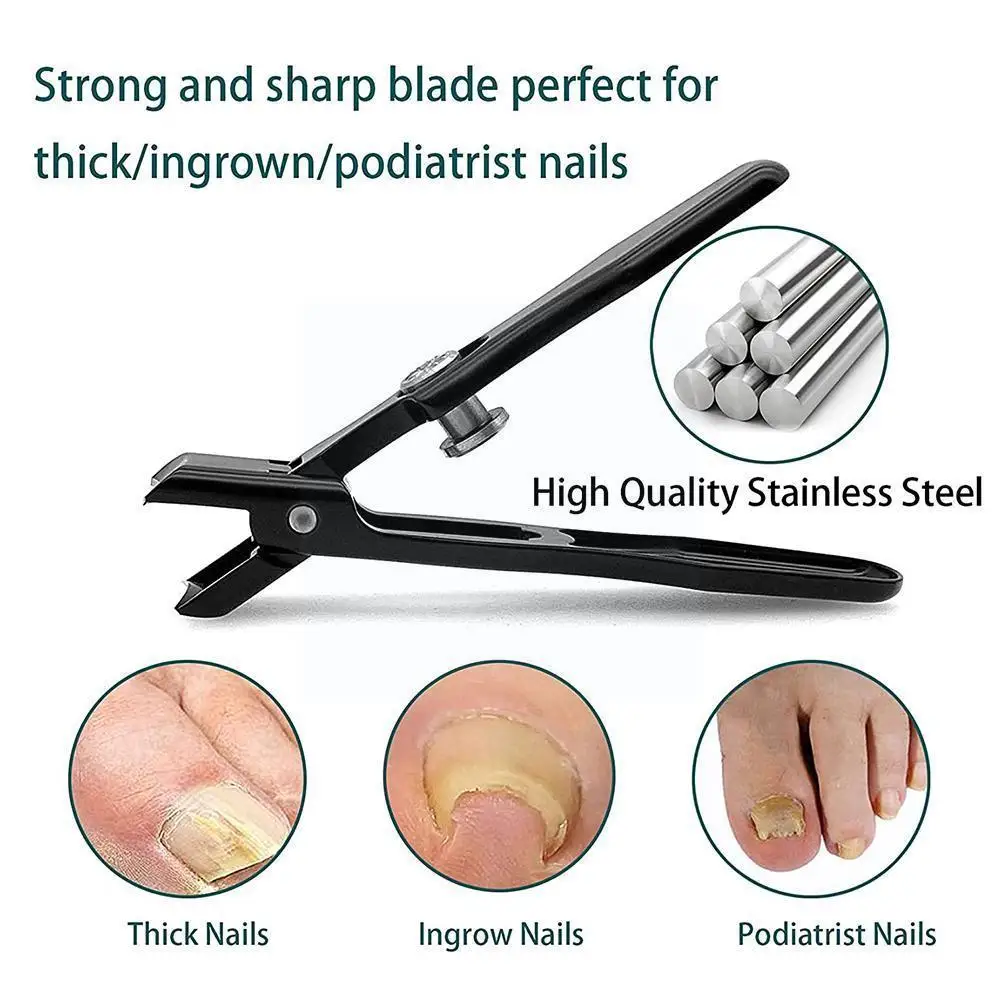 

Portable Travel Hygiene Dead Skin Remover Edge Cutter Black Nail Professional Pedicure Steel Trimmer Manicure W1H6