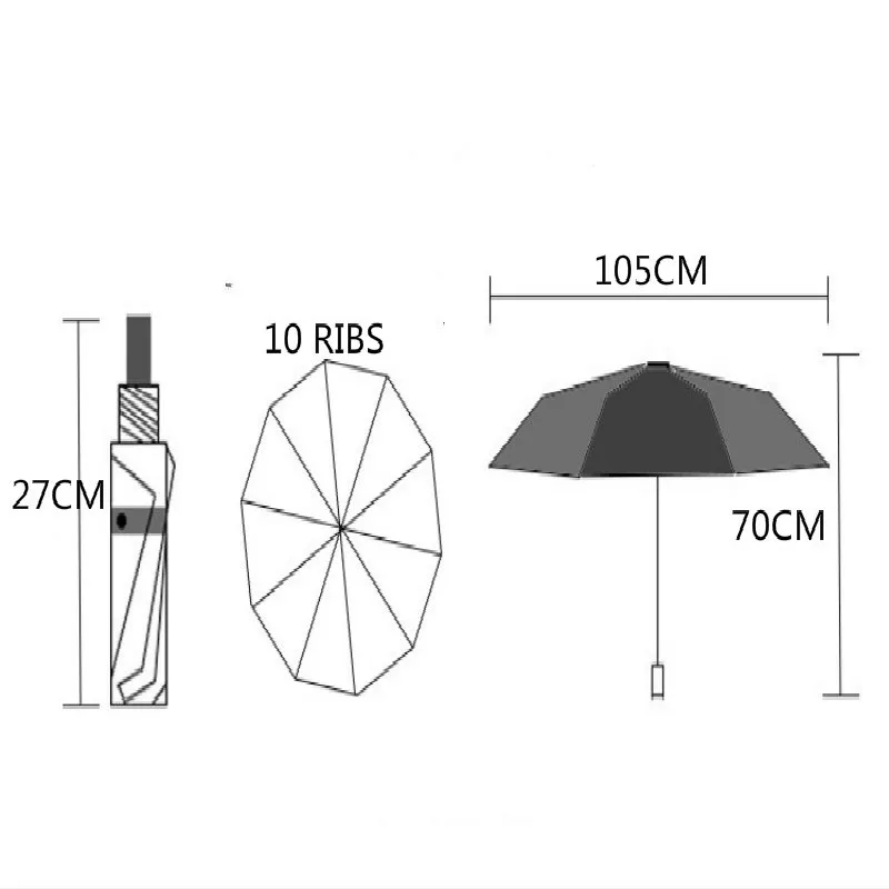 Автоматический складной зонт unbrella для мужчин Женский Зонт от дождя и солнца | Дом