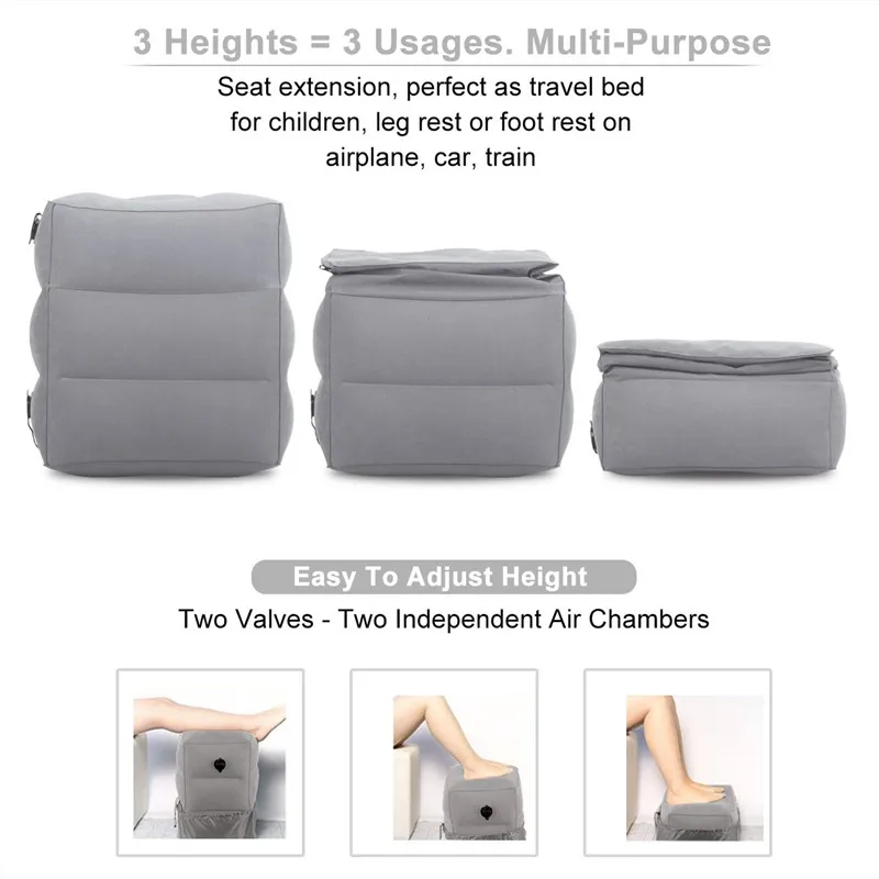 Портативная подушка для отдыха на природе ног ПВХ коврик надувная складная