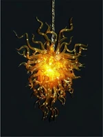 modern home artistic decoration chihuly style hand blown colored glass chandelier