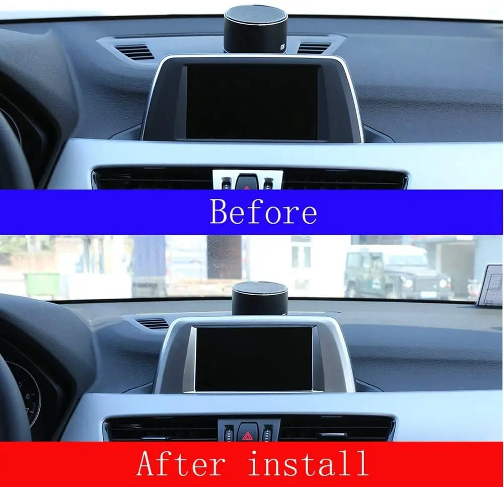 ABS пластик Центральная навигационная Панель рамка накладка наклейка для BMW X1 F48 2016