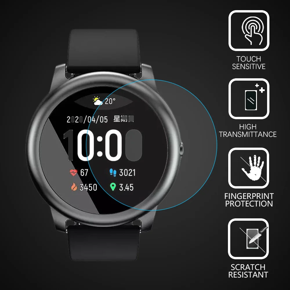 1/2 шт. ударопрочный чехол с уровнем твердости 9H Закаленное стекло Защитная пленка