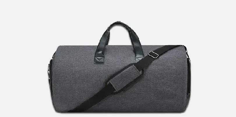 Sportiva Da Viaggio Carry on Attaccatura Valigia Abbigliamento Sacchetto di Affari New con Cinghia di Spalla Borsa ML-103 - Цвет: Темно-серый