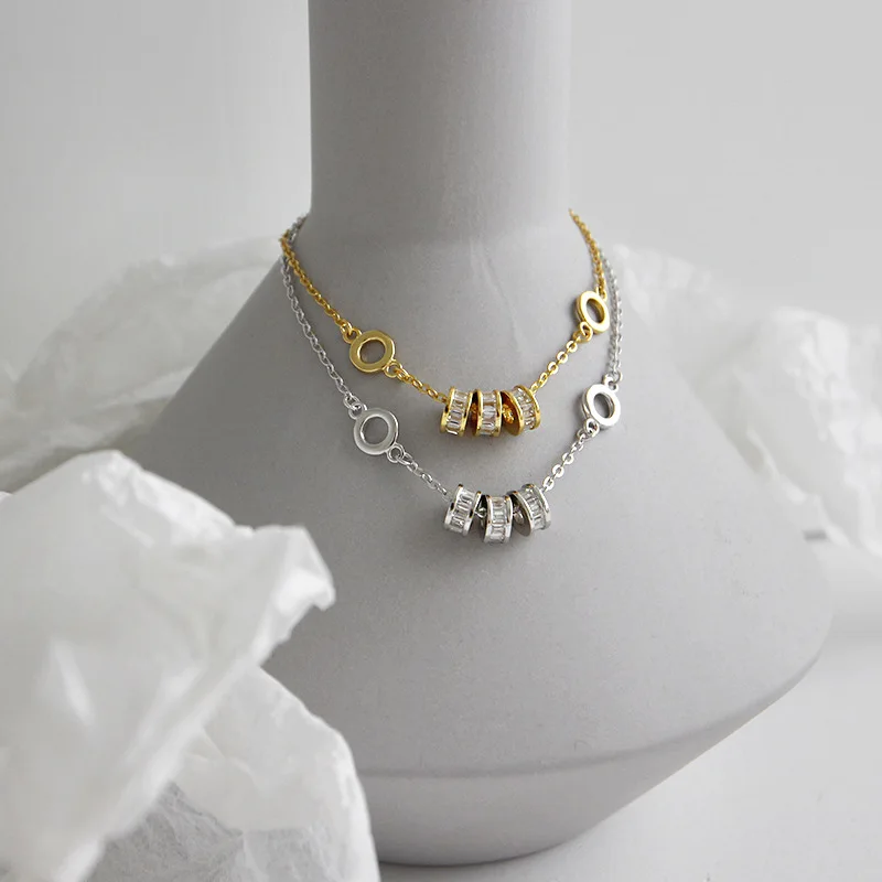 Браслет женский из серебра 925 пробы с фианитами