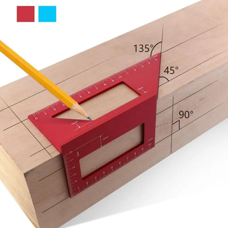 

Угловая линейка для деревообработки, угломер 45/90 градусов, транспортир, маркировочный датчик, многофункциональные деревообрабатывающие ин...