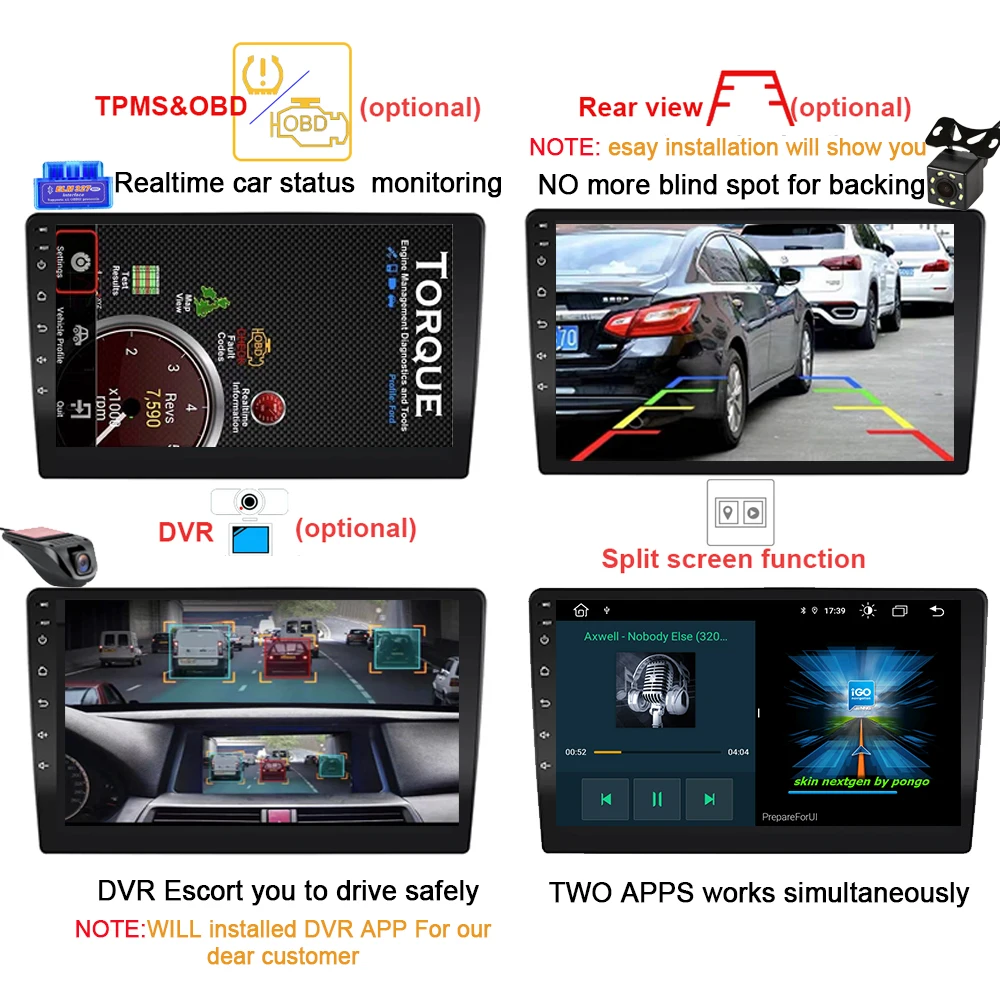 Автомобильный DVD плеер Carplay 8 дюйма IPS Android 10 0 32 Гб 64 GPS карта WIFI Bluetooth RDS радио для