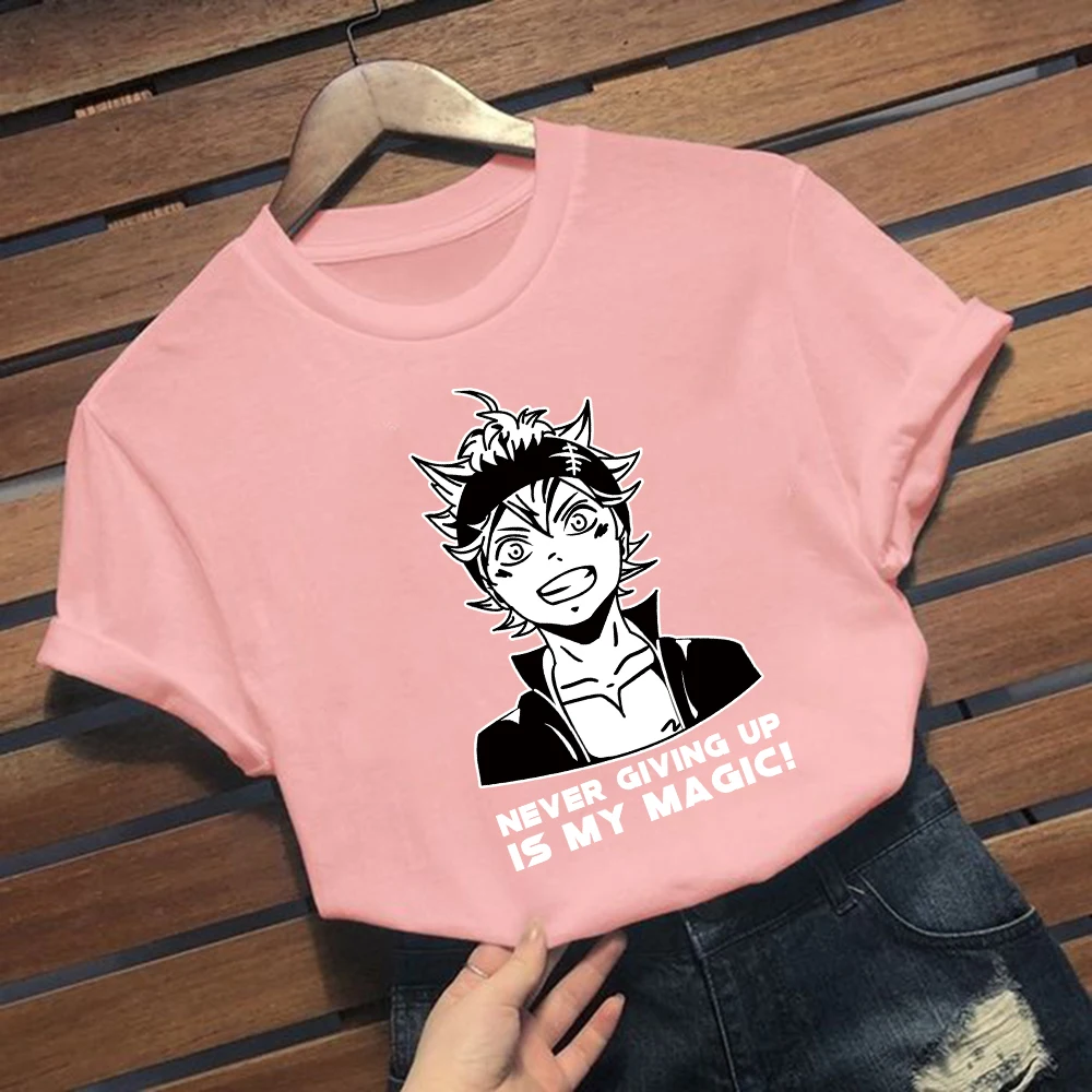 

Anime Black Clover T Shirt Unisex Kawaii T-shirt Manga Asta Print Tees Harajuku Tees Causal Tops Summer O-neck Short Sleeve
