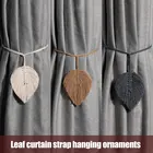 Занавески в стиле бохо, креативные подвесные украшения в виде листьев, хлопковая веревка ручной работы, украшение для свадьбы, дома, гостиной, DEC889