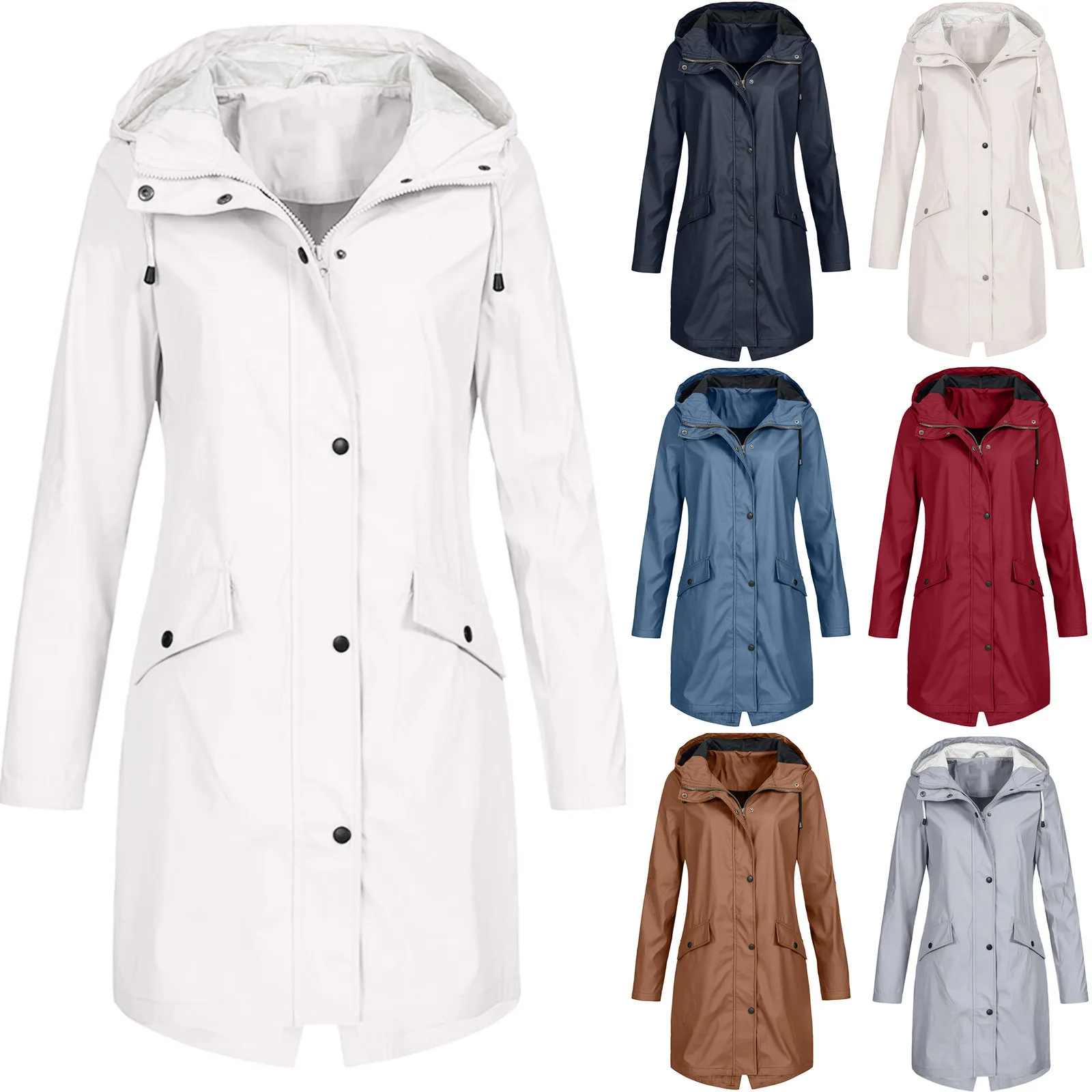 Sfit женский плащ куртка с переходом закат длинный осенне зимний дождевик для