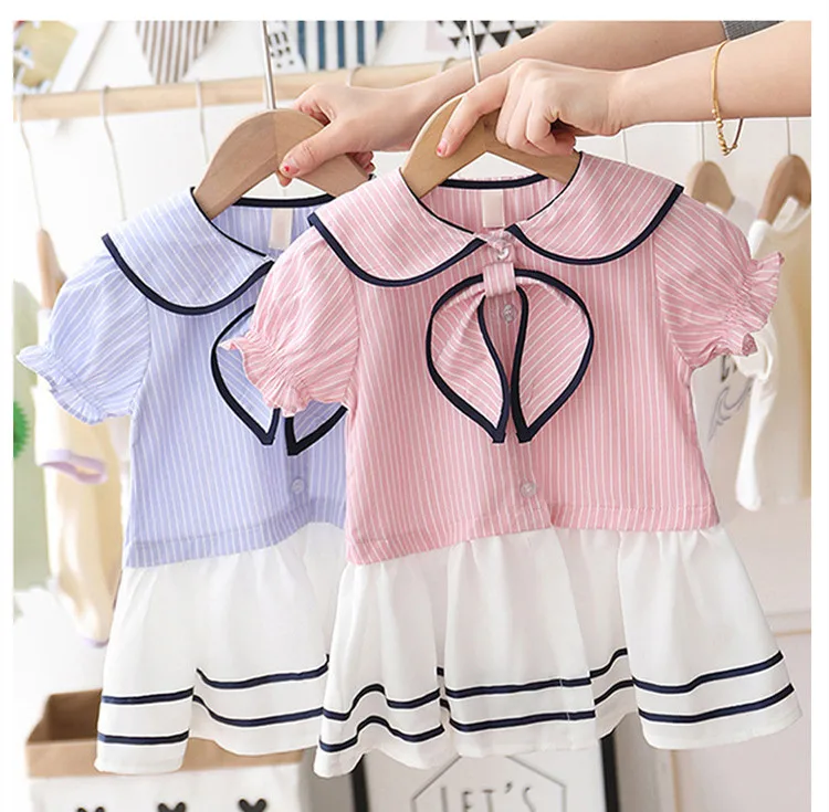 2020 платья для маленьких девочек летние в школьном стиле платье пэчворк