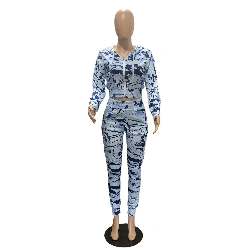 

2021 Hot Sale Solid Tracksuits Casual Women Long Sleeves Hooded Tops Sport Yoga Lady 's Wear Bodycon Pencil Pant 2PCS Outfits