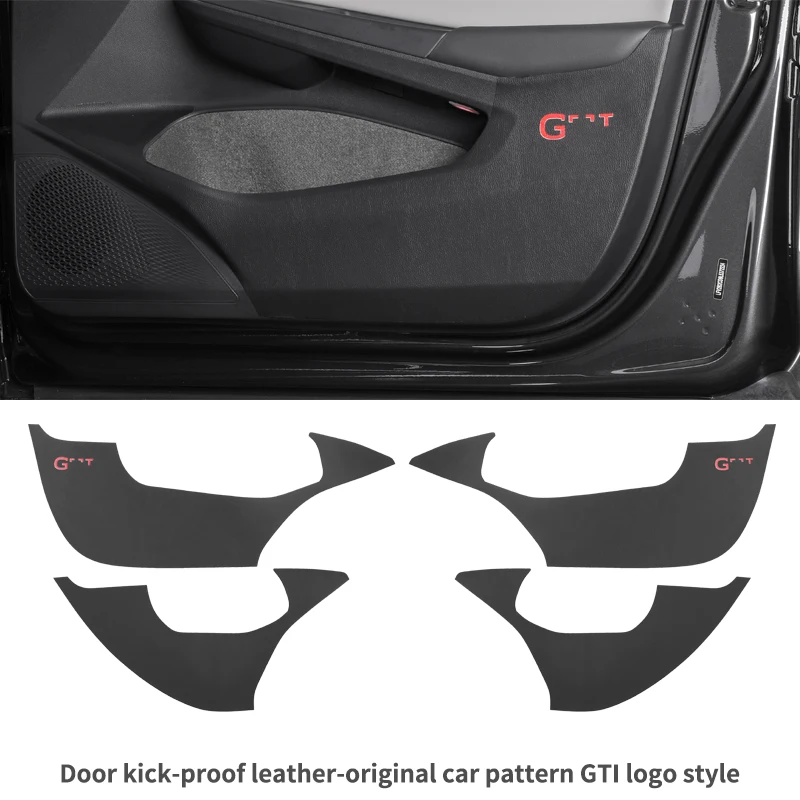 

YINGMA for Golf 8 car Door protective mat modified interior decoration protective pad microfiber leather car accessories