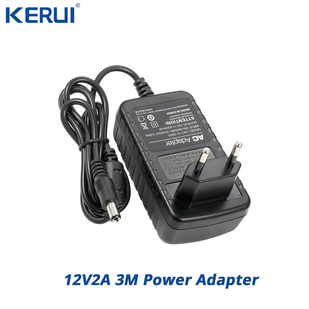 3M 12V2A Power Supply AC/ DC Adapter For Security CCTV Camera System NVR DVR Converter US/ EU/ UK/ AU Plug Charger | Безопасность и