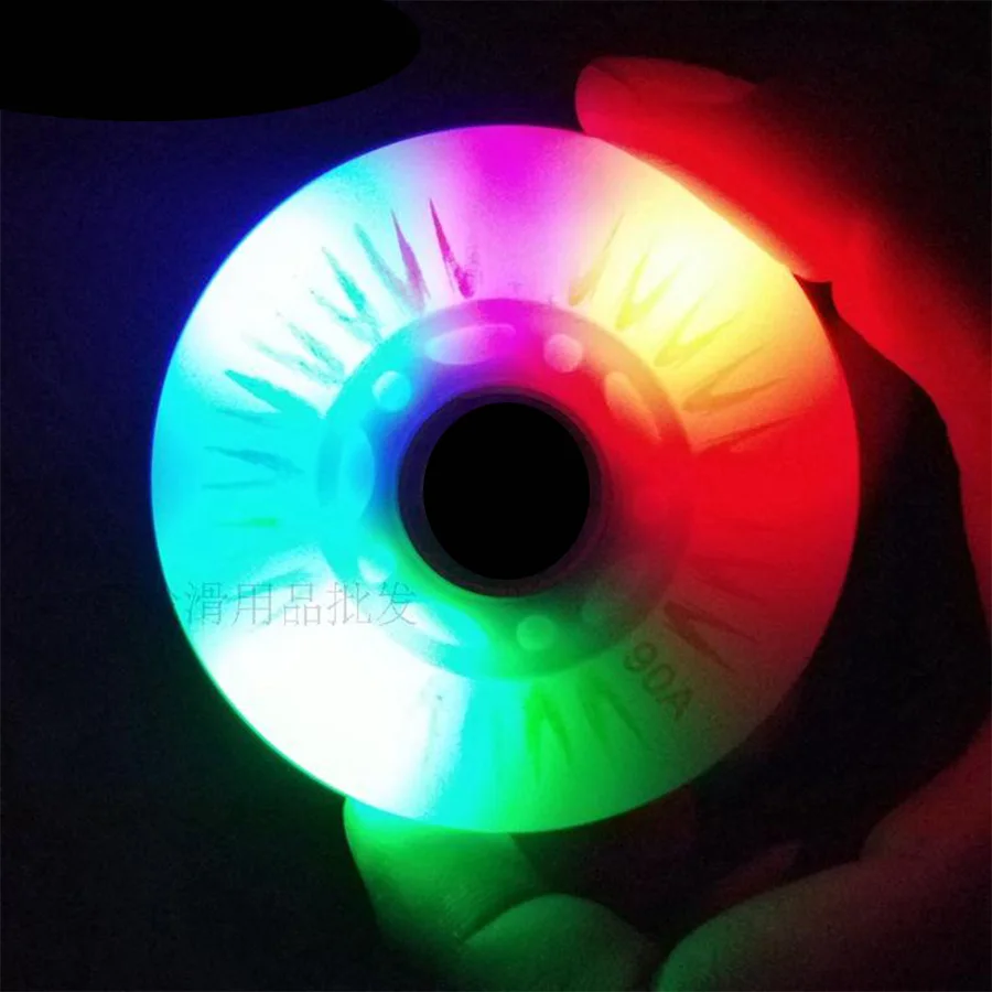 8 шт. светодиодные колеса 90A для катания на роликах 60 62 64 68 70 72 76 80 мм скольжение