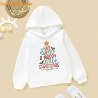 have a merry christmas hoodie for baby boygirl autumn winter kids hooded sweatshirts childrens gift clothes graphic pullover