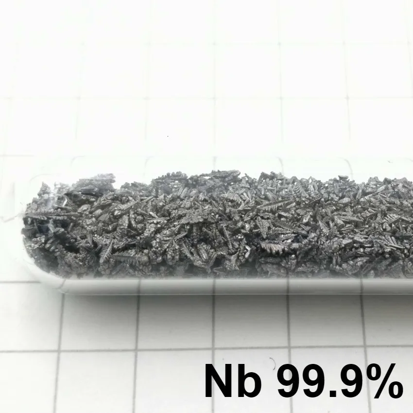5g Niobium Crystal Glass Sealed Small Size Electrolysis Nb Metal 99.9% 3n High Purity In Dia. 10mm | Детали инструментов