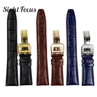 22 мм из натуральной нешлифованной кожи, ремешки для часов для IWC Big PILOT Mark ремешки для часов из натуральной кожи ремешок Браслеты заменить IWC Для мужчин ремень