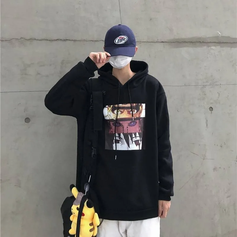 Harajuku аниме толстовки Амин пуловер Толстовка в стиле хип хоп Уличная осень с