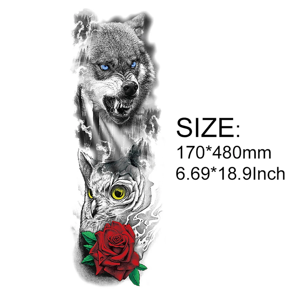 8 шт./набор водостойкие тату наклейки на всю руку|Временные тату| |