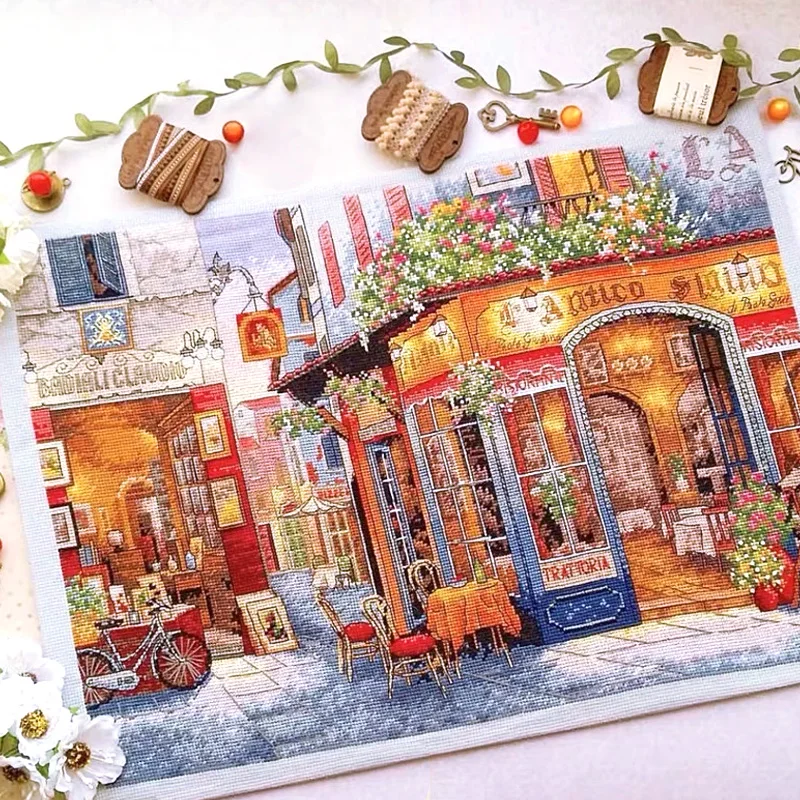 Наборы для вышивки крестиком уличный уголок кафе с Европейским