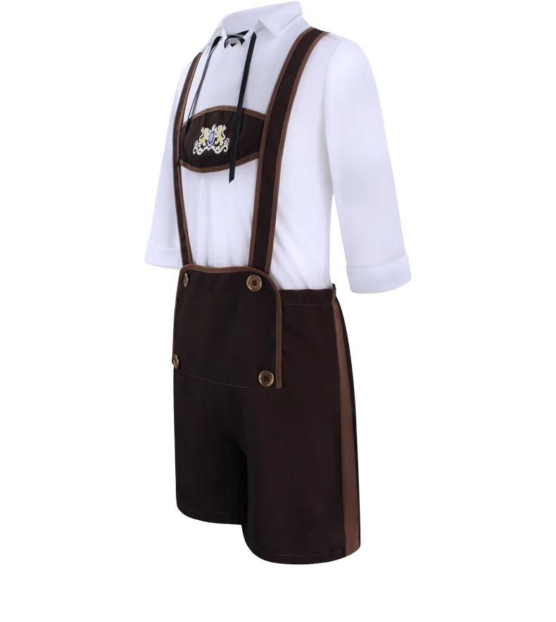 Роскошный мужской костюм на Октоберфест Lederhosen 3 шт./компл. немецкий баварский