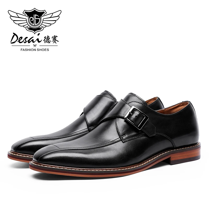 Desai 2020 Wholesale Male Real Genuine Leather Shoes Plus Size Thailand For Men
