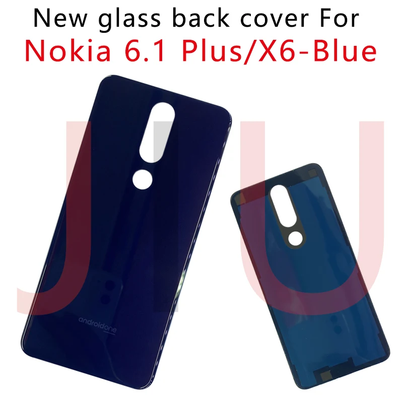 Новое заднее стекло для Nokia X6 2018 6 1 Plus крышка аккумулятора задняя корпуса замена X5
