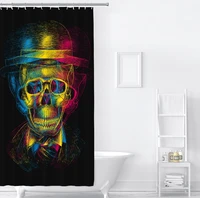 banner tapestry cartoon camouflage skull customization home household merchandise bathroom products shower curtains waterproof