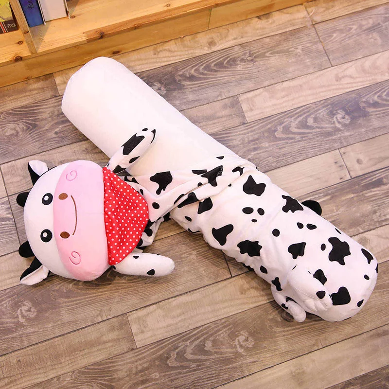 1 шт. 90/140 см мягкие милые длинные телячья кожа плюшевая подушка в виде мягкой